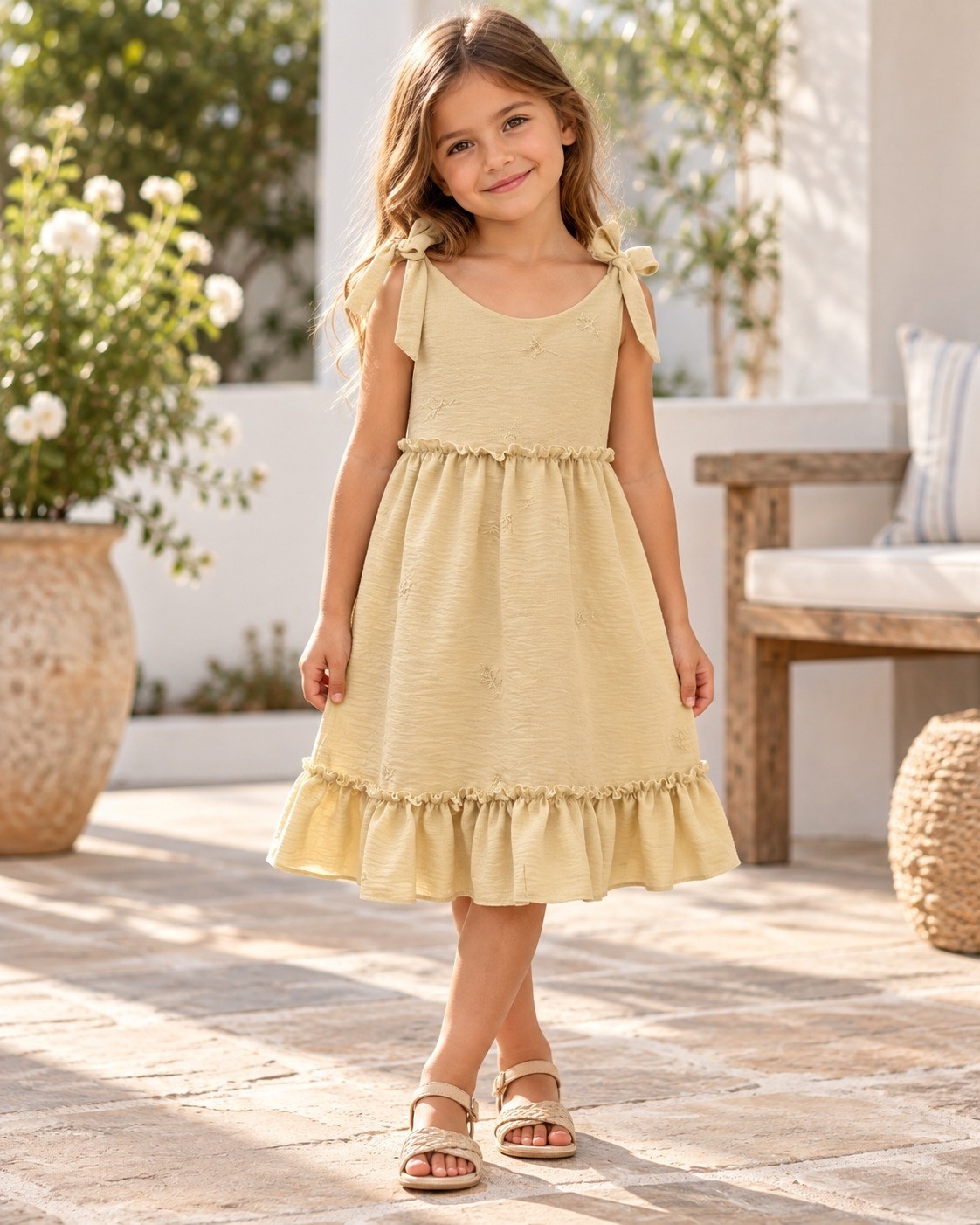 Vestido Amelia C/lazo en los Hombros - Imagen 4