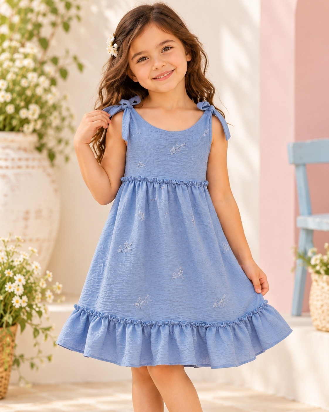 Vestido Amelia C/lazo en los Hombros - Imagen 2