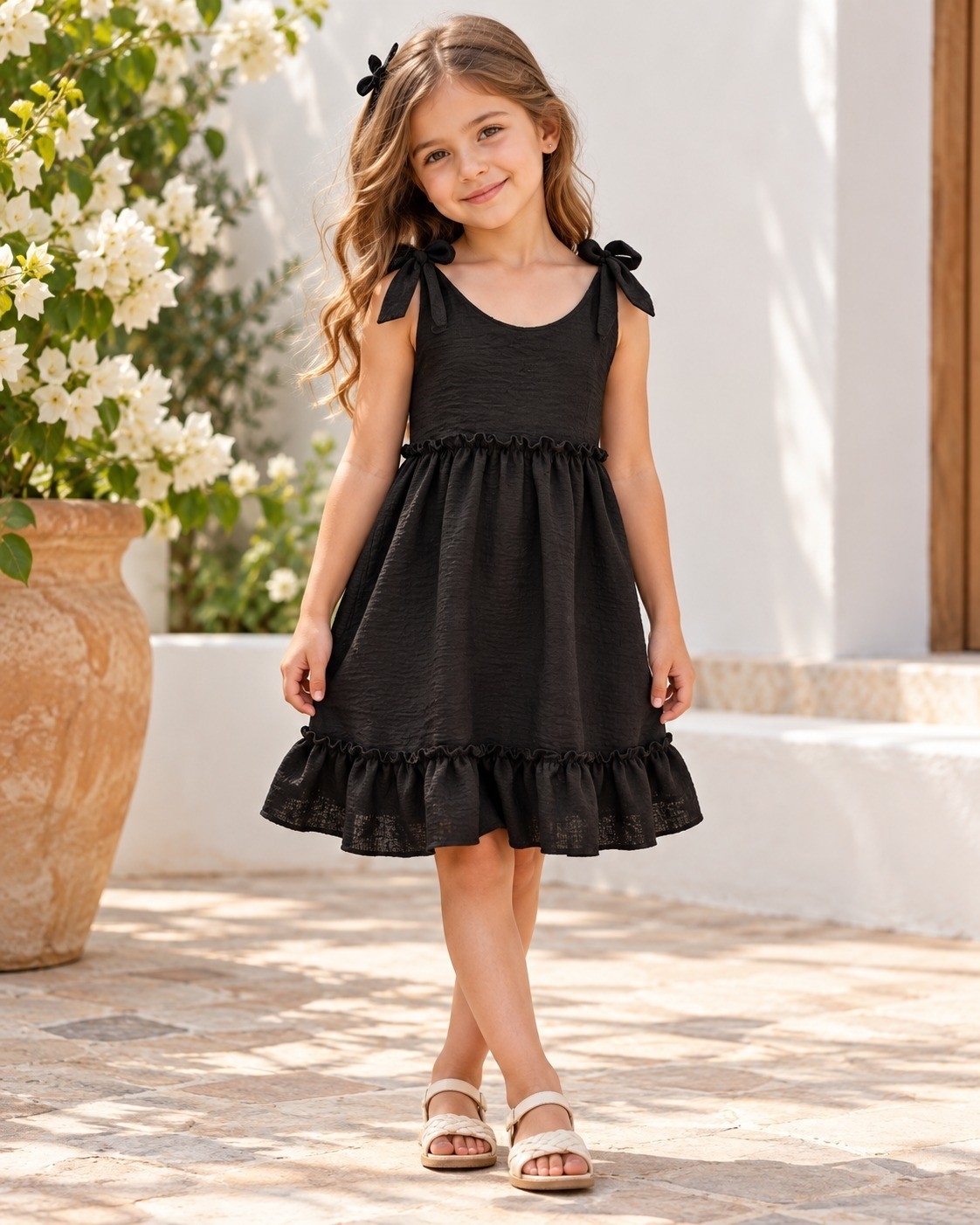 Vestido Amelia C/lazo en los Hombros - Imagen 5