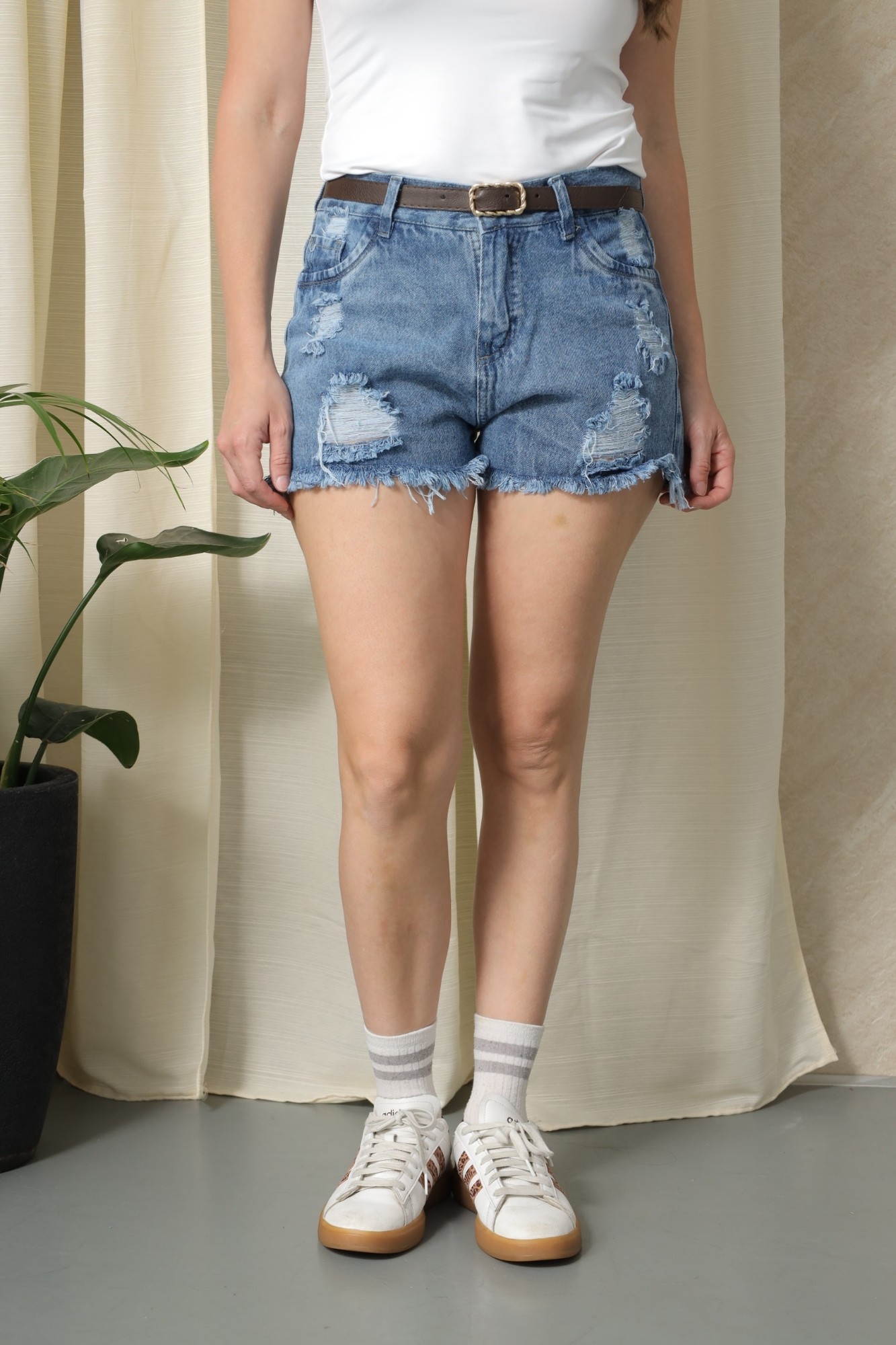 Short Mom Nevado con Rotura! Rigido - Imagen 7