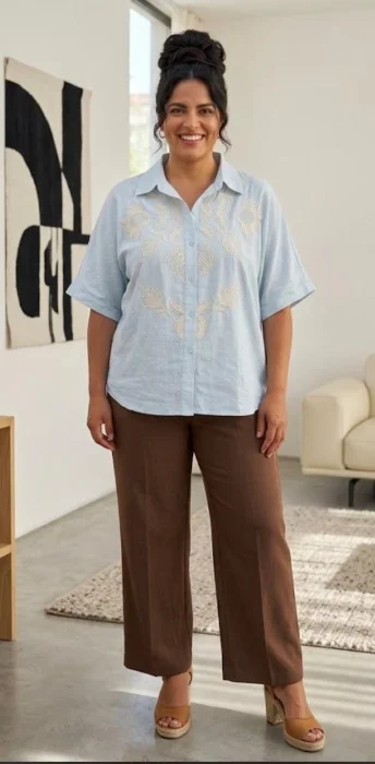 Camisa Bordada
