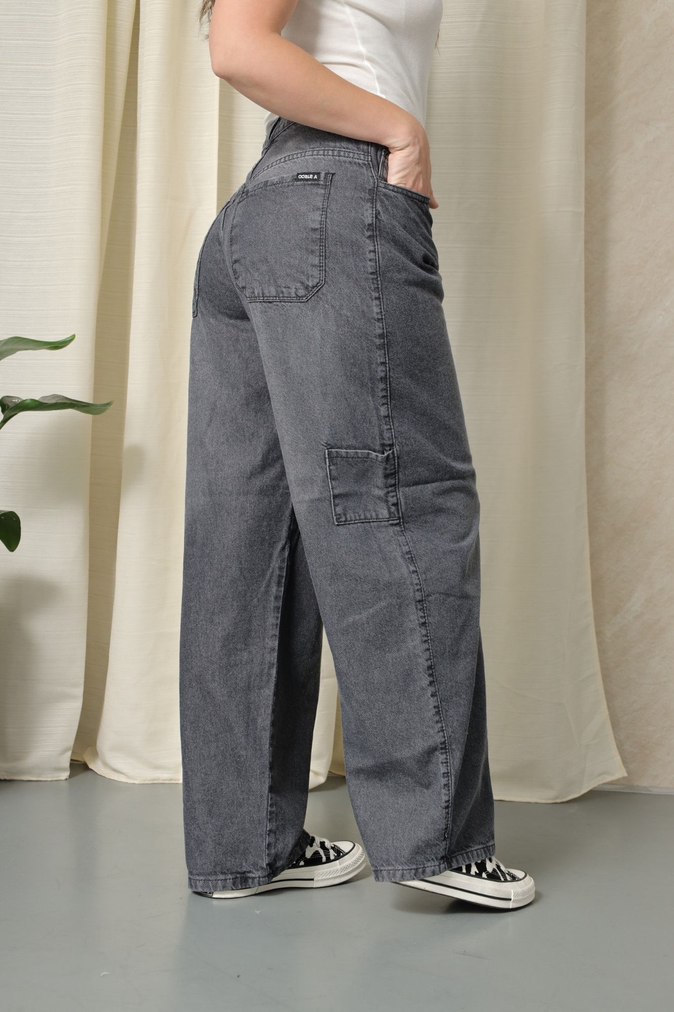 Baggy Gris Dark con Bolsillo Delantero - Imagen 4