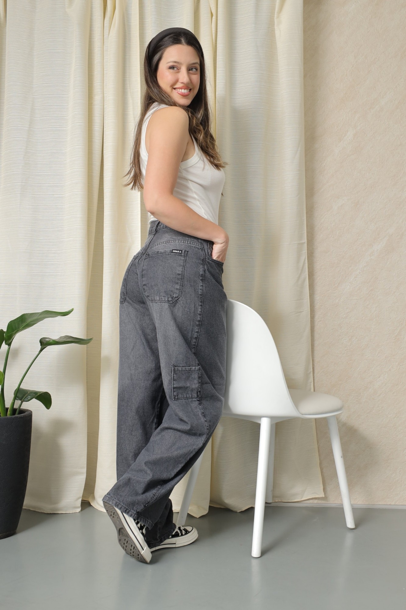 Baggy Gris Dark con Bolsillo Delantero - Imagen 7