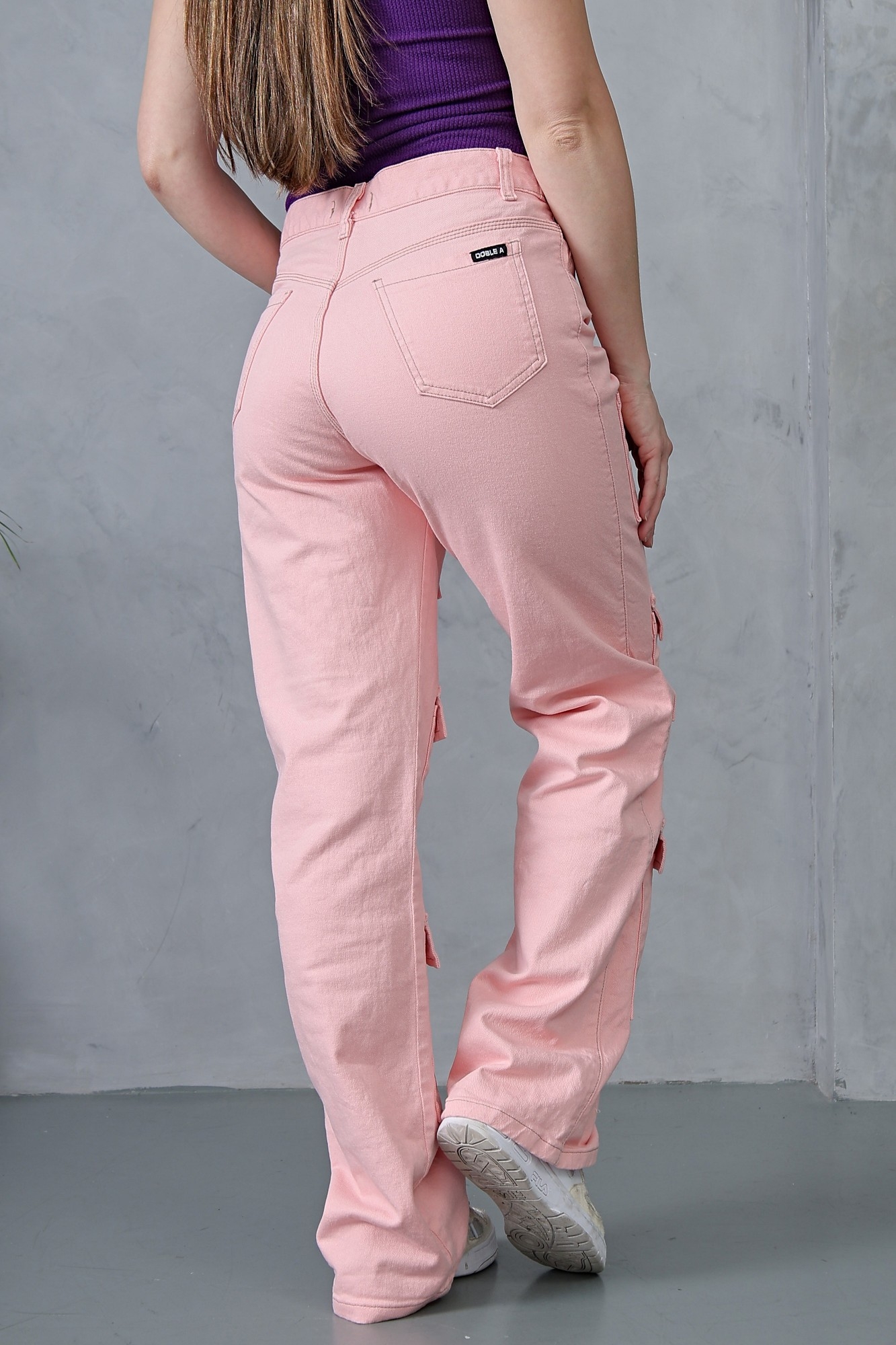 Wide Leg Multicargo Rosado! con Bolsillo Delantero - Imagen 7