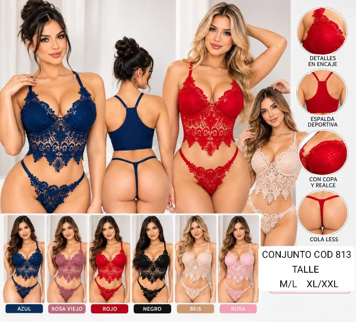 Conjunto Encaje Cod 813