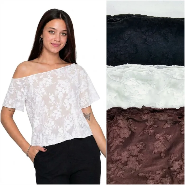Remera Cuello Bote Transparenci