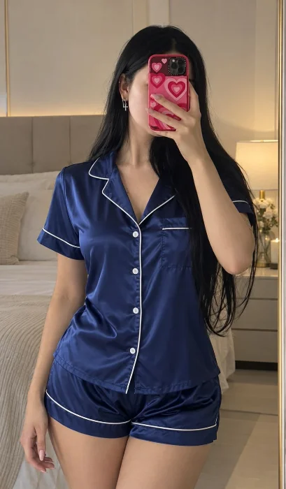 Pijama Satén Terrenal Camisero
