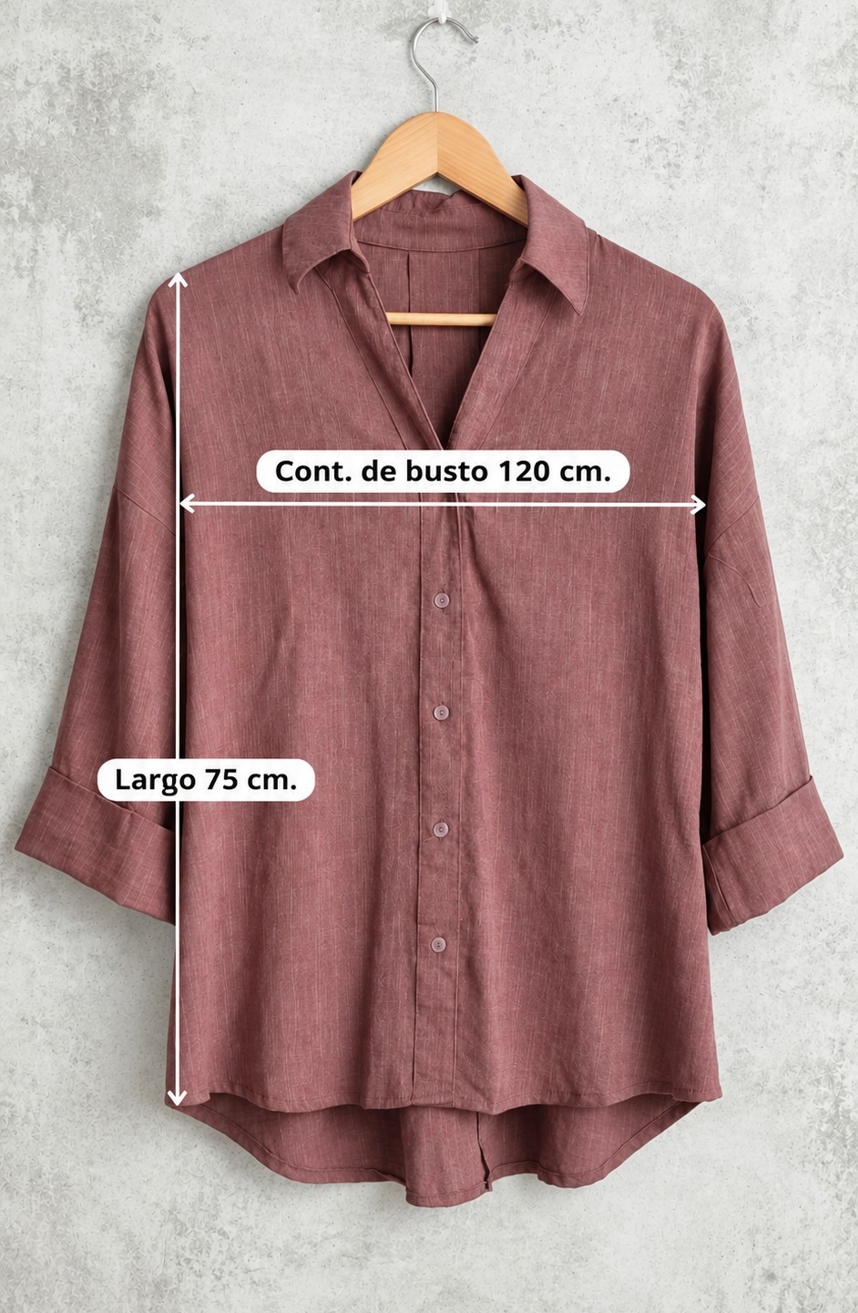 Camisa Lino Algodón - Imagen 3