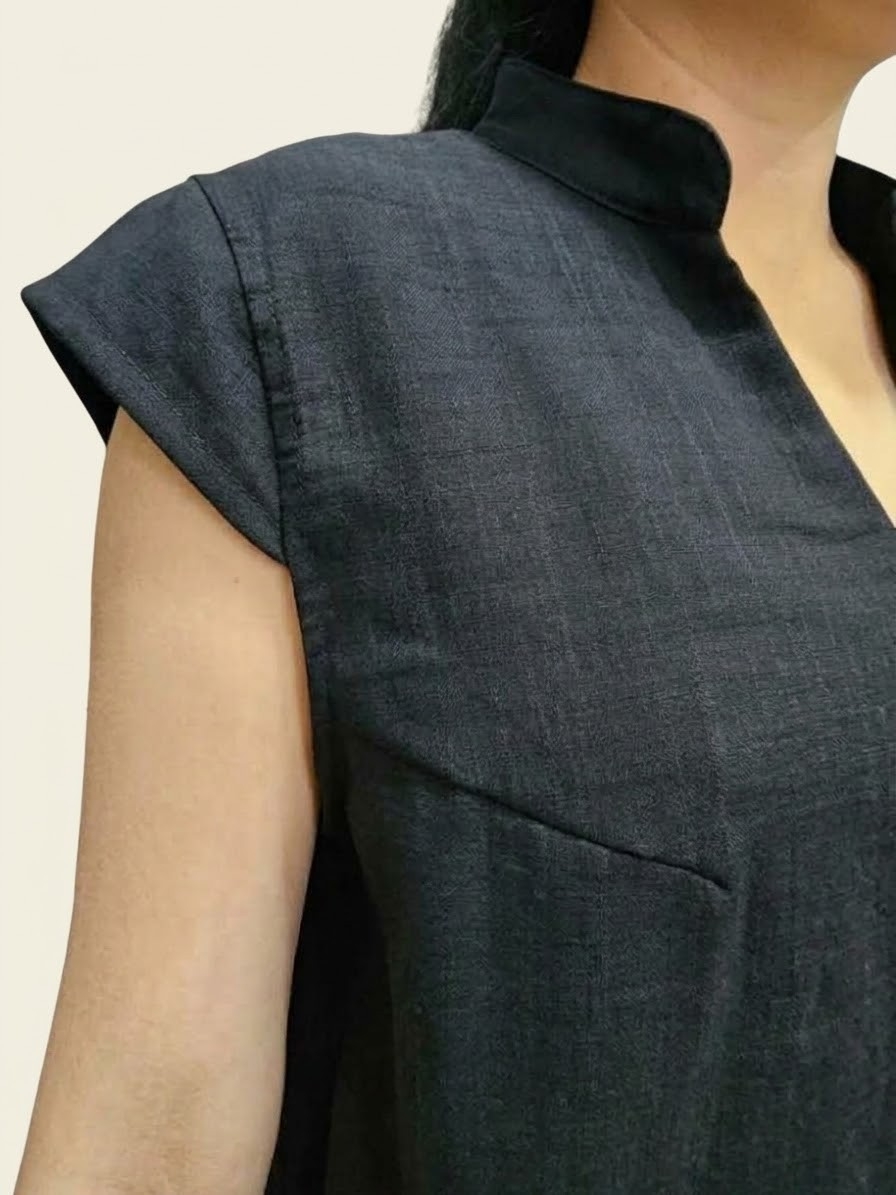 Blusa de Lino con Algodón - Imagen 2