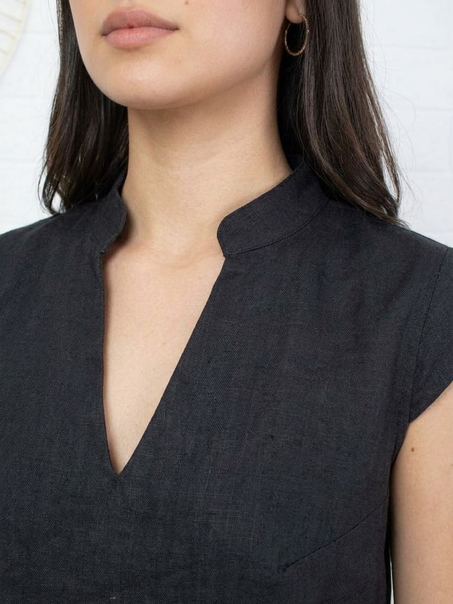 Blusa de Lino con Algodón - Imagen 3