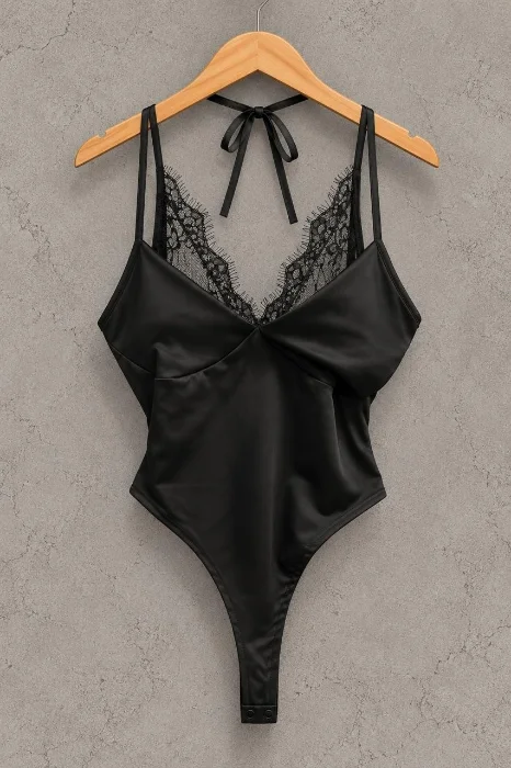 Body con Encaje Corpiño Doble
