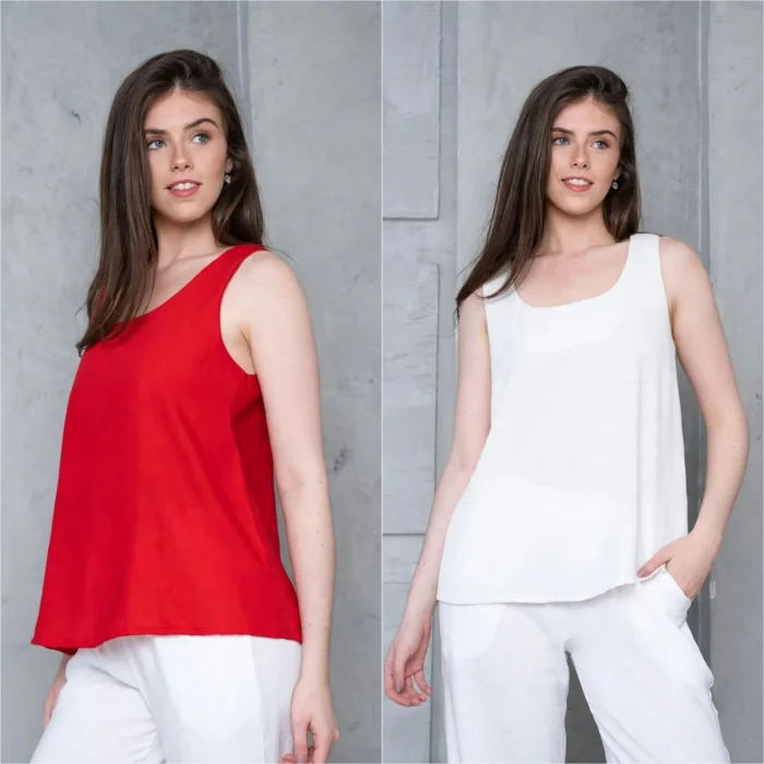 Musculosa de Lino