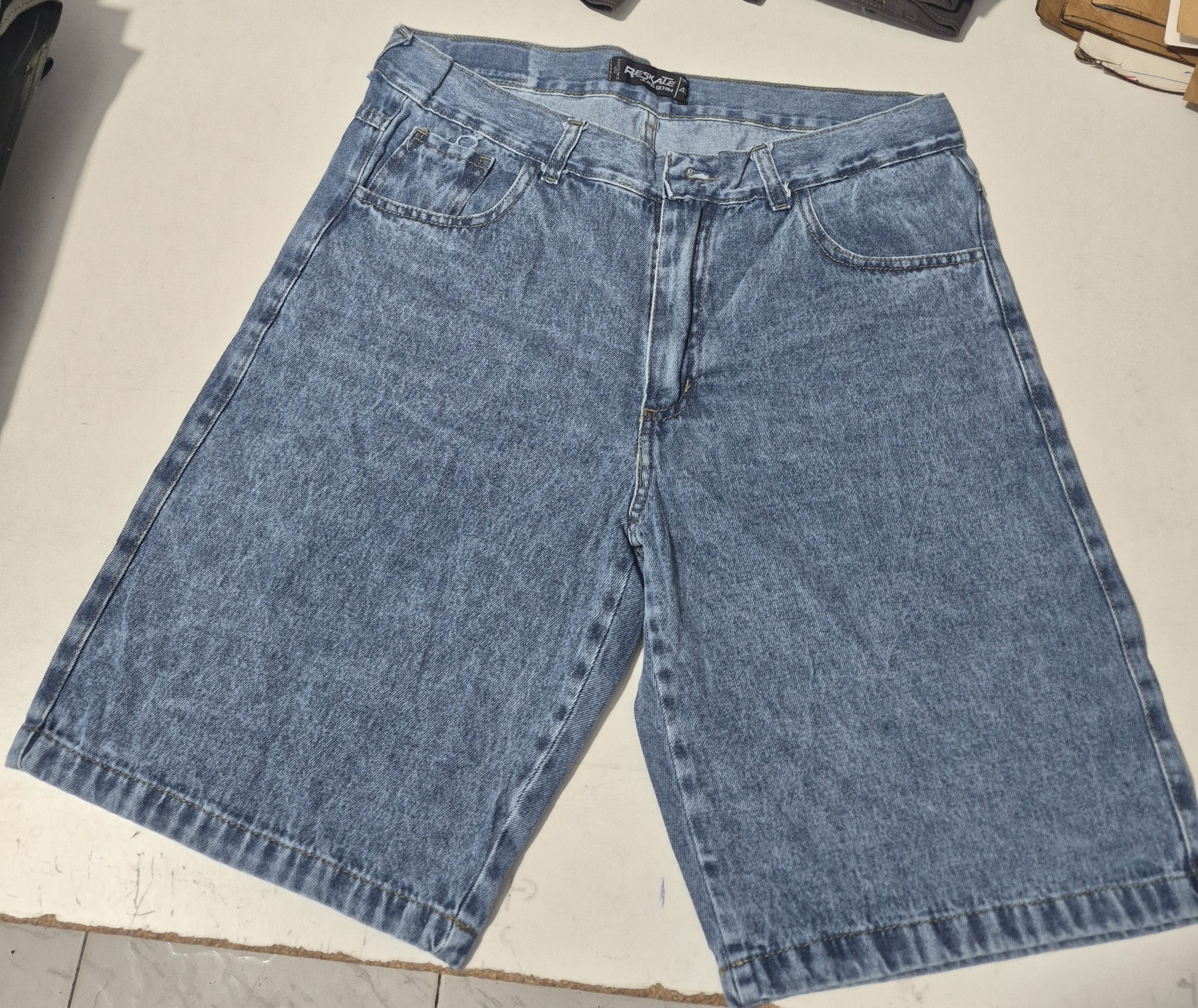 Bermudas Jeans Mom Nevado - Imagen 2