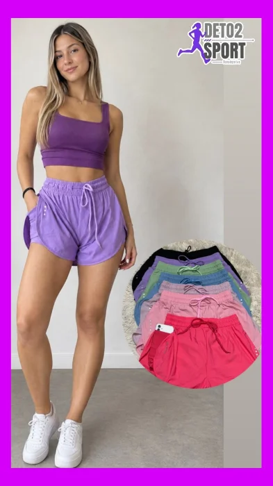 Short con Calza Running con Bolsillito Interno