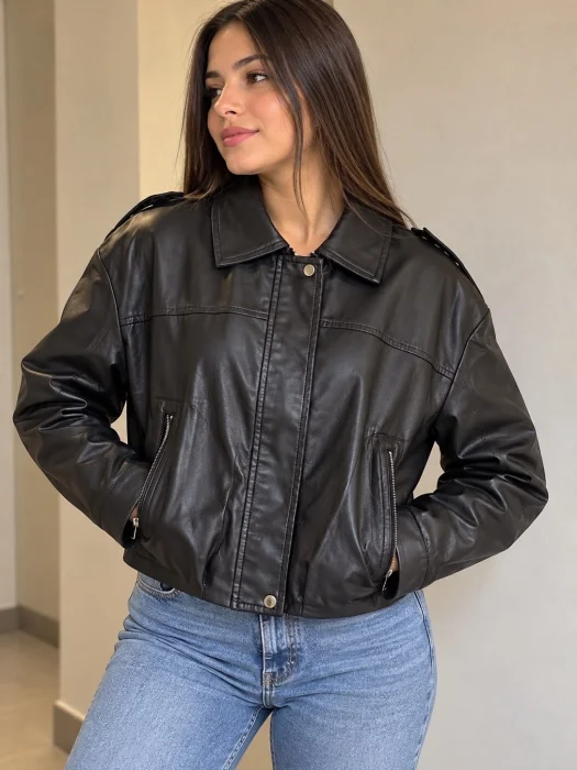 Campera Eco Cuero Beth