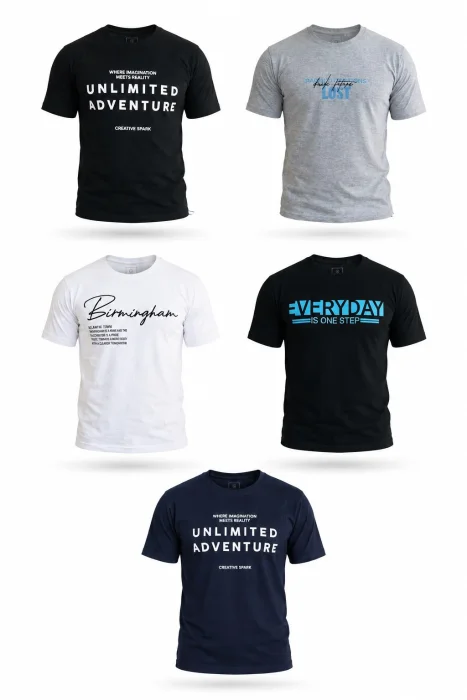 Remera Estampada de Algodón Peinado