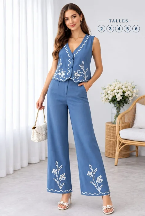 Conjunto Sastrero con Diseño Estampado