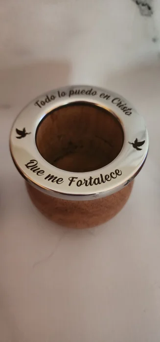 Mate Algarrobo con Virola Grabada