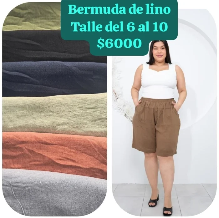 Bermudas de Lino Talle Especial