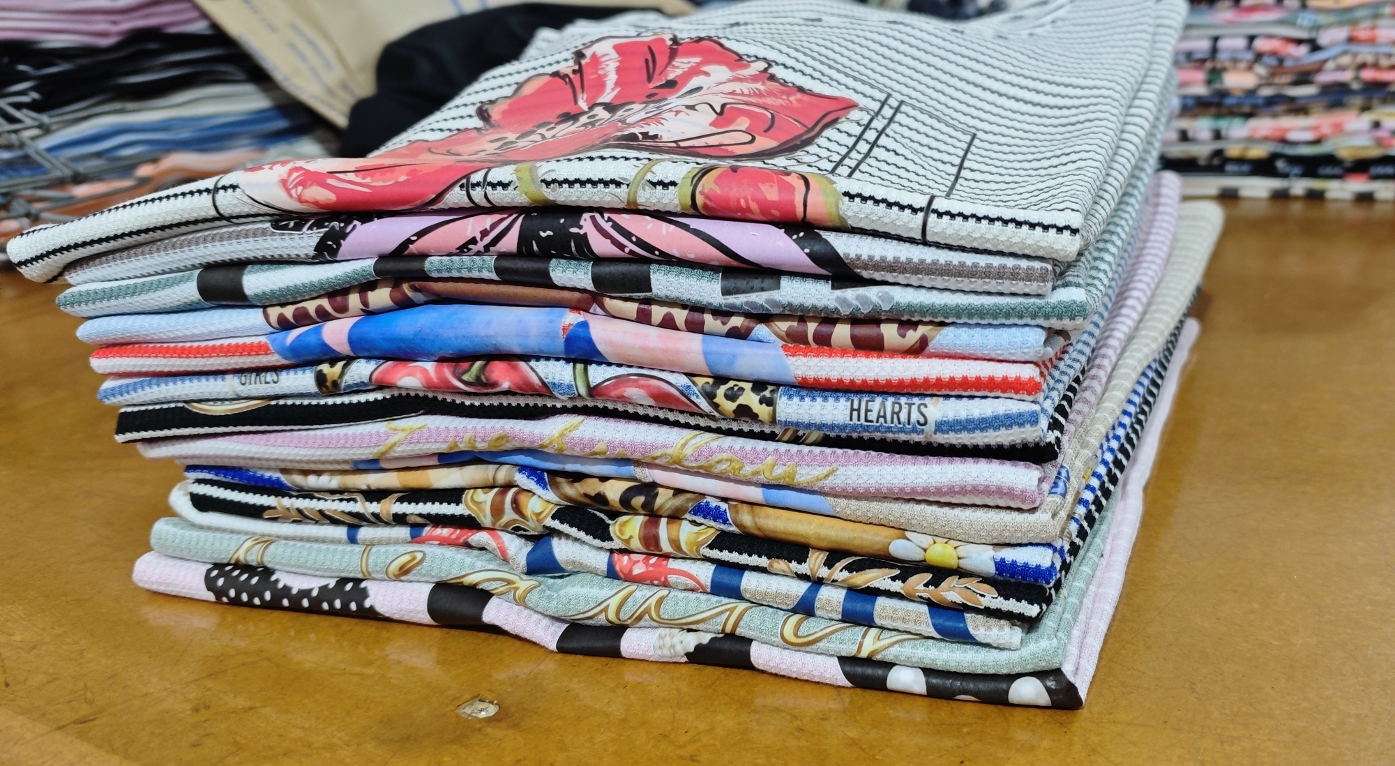 Remeras de Waffle Estampadas de Dama - Imagen 3