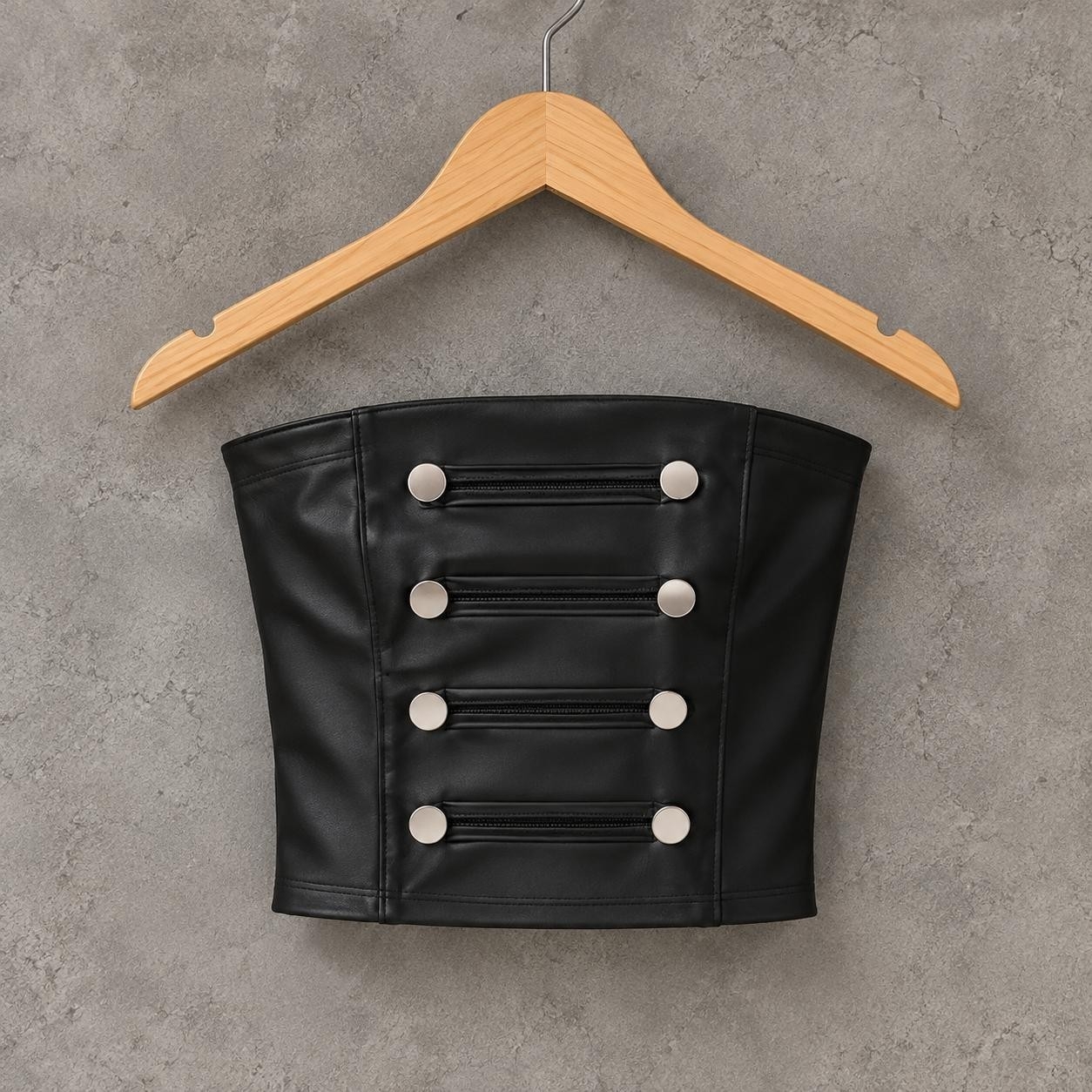 Corset Ecocuero Botones - Imagen 2