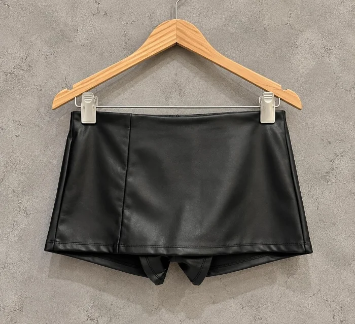 Mini Short Pollera Ecocuero