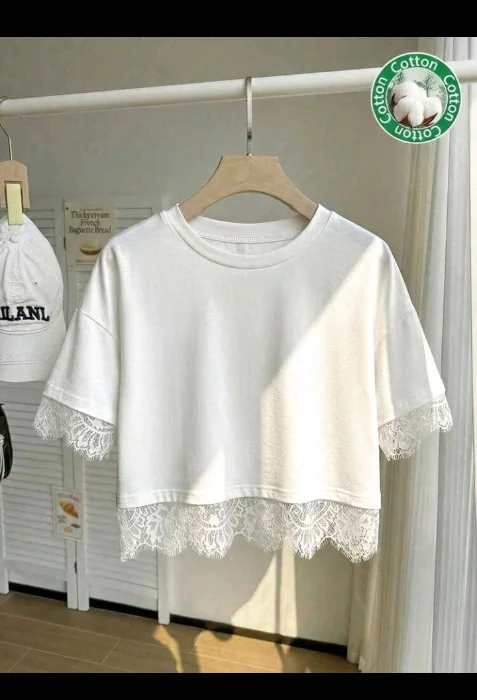 Remeras con Encaje