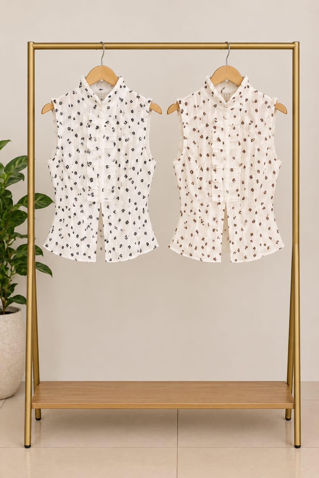 Blusa con Lentejuelas y Lunares - Imagen 2