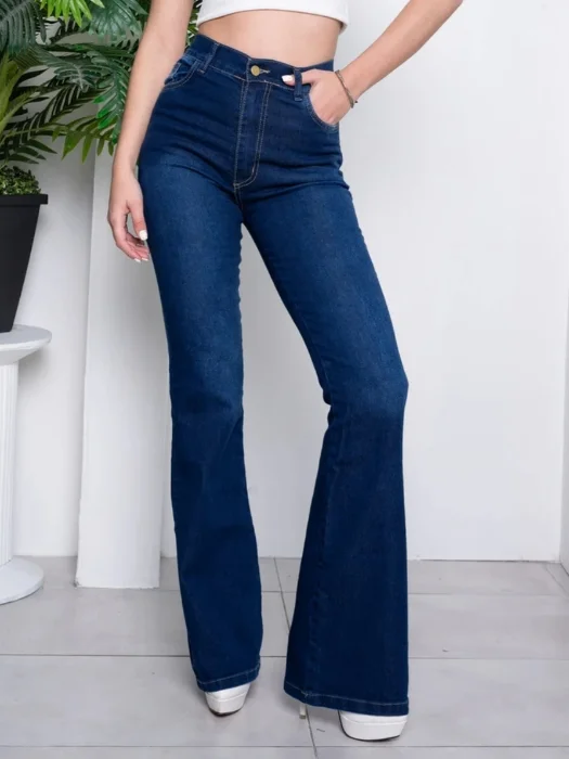 Jean Semi Oxford Azul Localizado Art 113