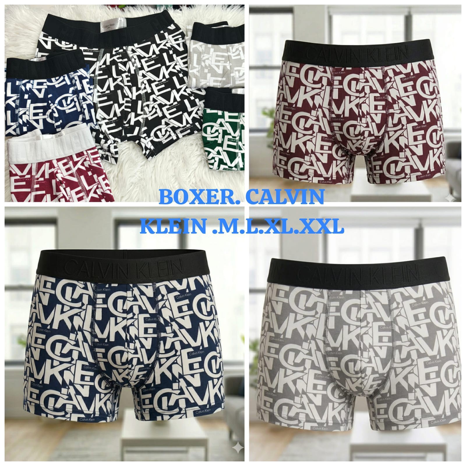 Boxer. Calvin. Estampado Elastico. Con. Relieve - Imagen 2