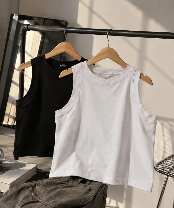 Musculosa Algodón con Lycra