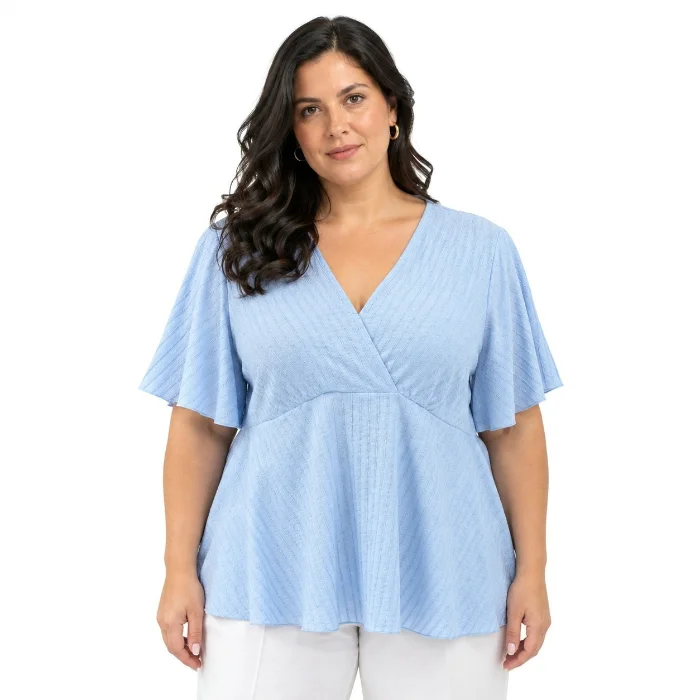 Blusa con Tramado Corte Imperio