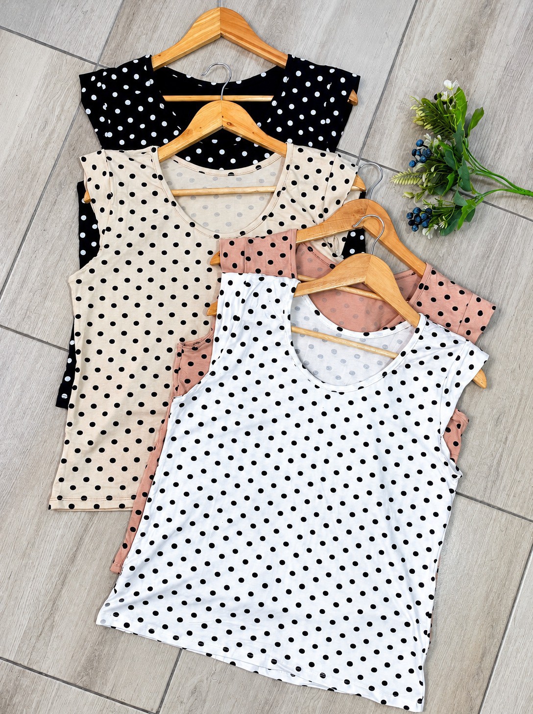 Musculosa Mini Manga Lunares - Imagen 3