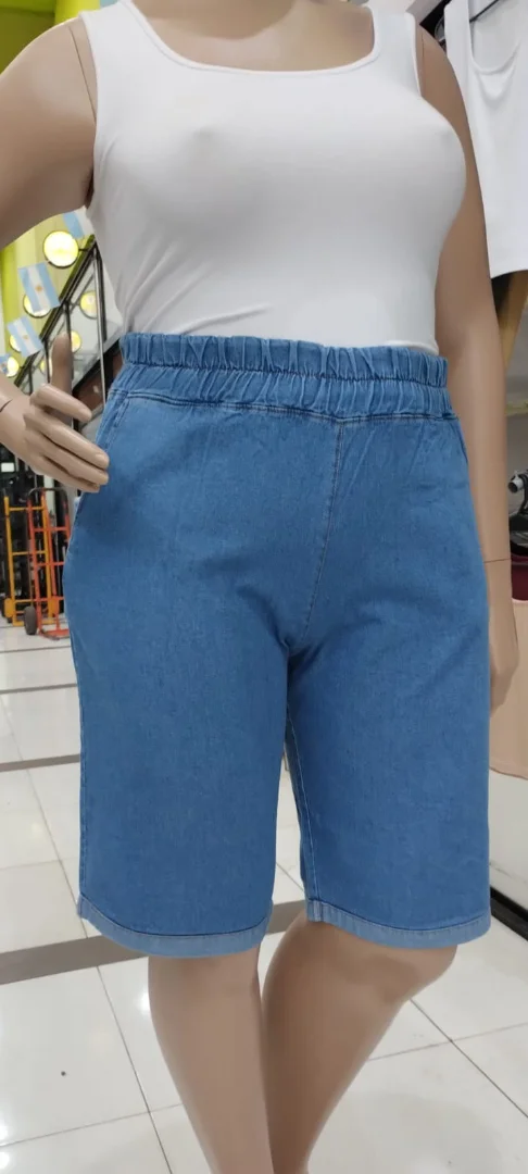 Bermuda de Jeans Camisero - Imagen 1