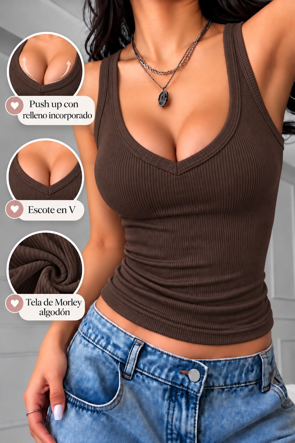 Musculosa Push Up Mili - Imagen 3
