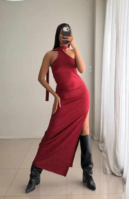 Vestido Laso Brillo
