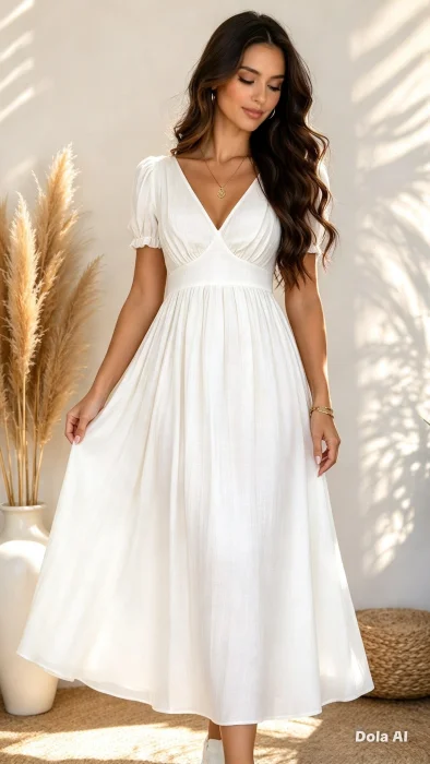 Vestido Puntilla Importado
