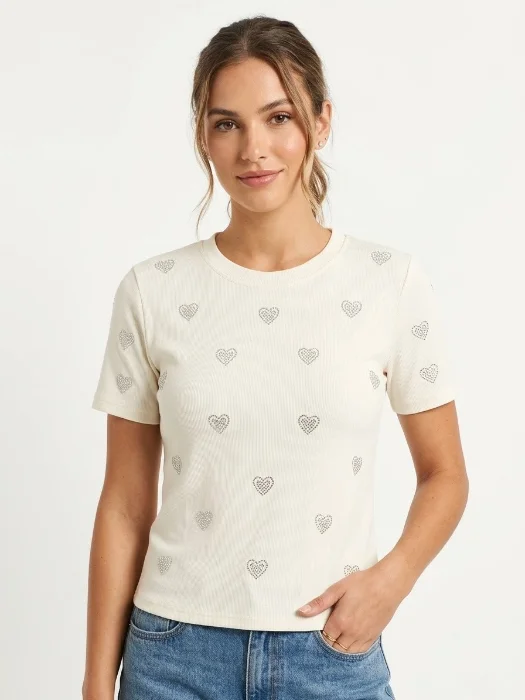 Remera Corazones Importada