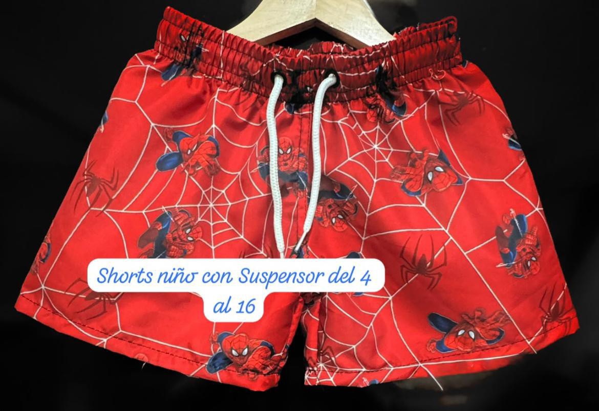 Short Malla de Niño Animado con Suspensor - Imagen 3