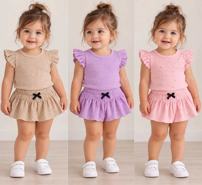 Remera + Short Pollera Strass May