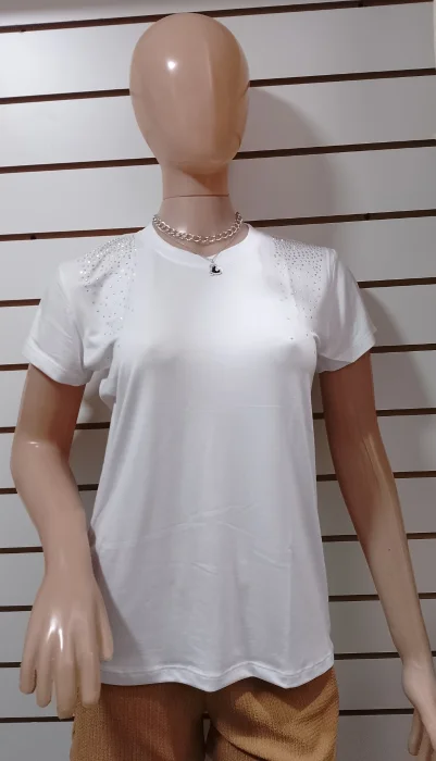 Remera de Modal Viscosa Cuello Redondo