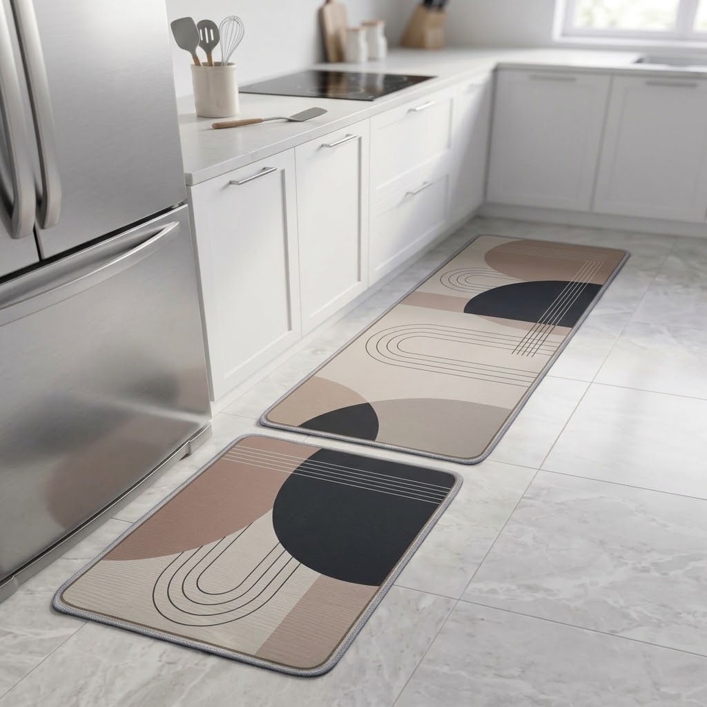 Set X2 Alfombras de Cocina Antideslizantes | Diseño, Confort y Fácil Limpieza - GEOMETRICA.jpg