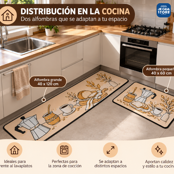 Set X2  Alfombras de Cocina  | Café y Tradición | Antideslizantes Cálido y Acogedor. - 2.png