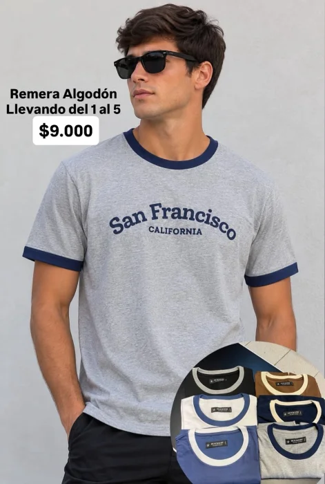 Remera Hombre Algodón