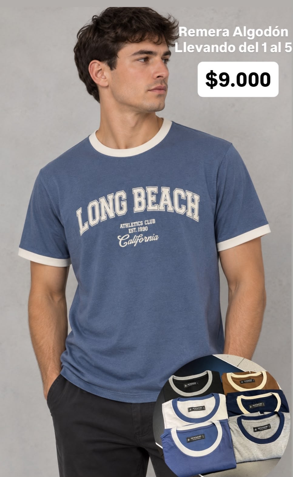 Remera Hombre Algodón - Imagen 2