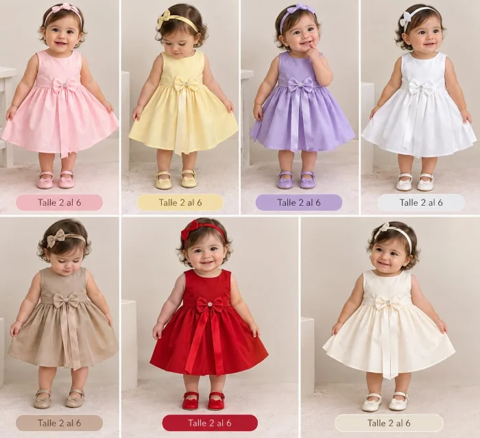Vestido de Nena Precio Curva C/u