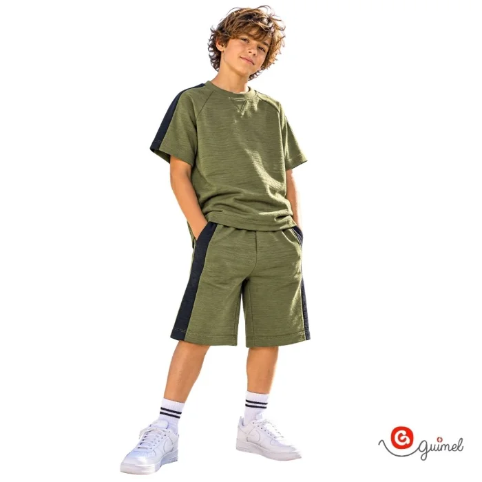 4320	bermuda Niño Teen Baggy con Recortes Rustico Ottoman