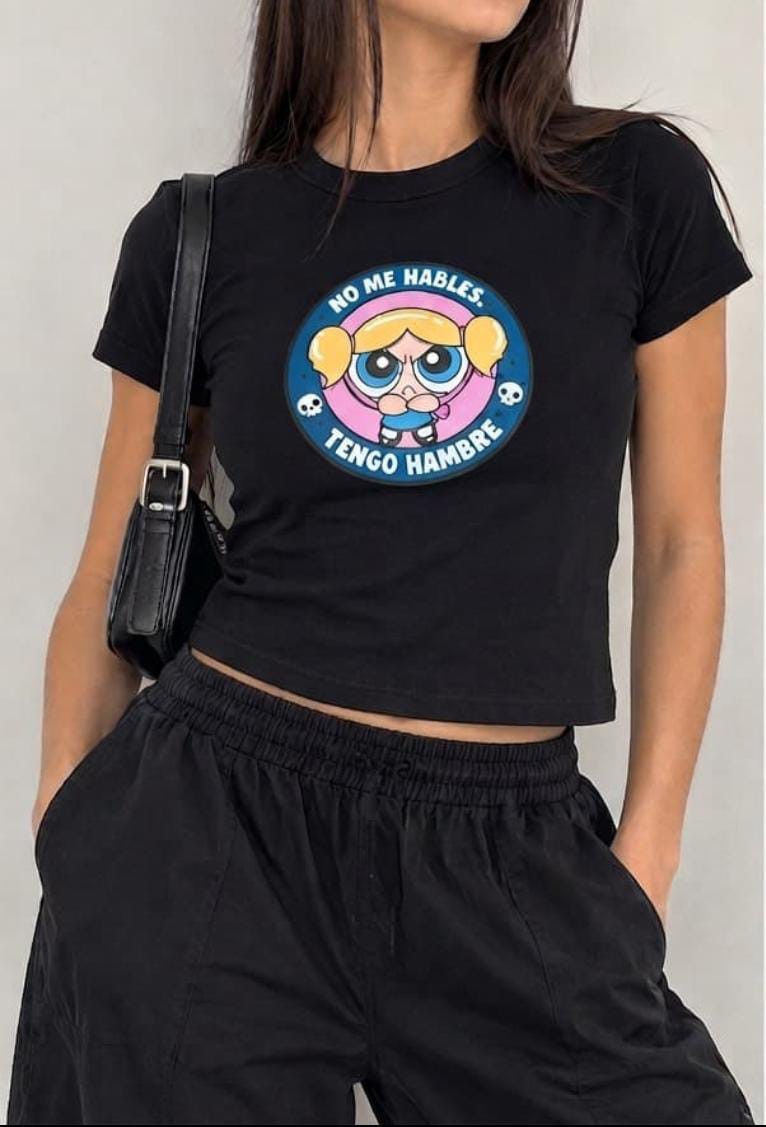Baby Tee Algodón Jersey Cardado Mujer Verano Dama Camisa Camiseta Remera Remeron - Imagen 2