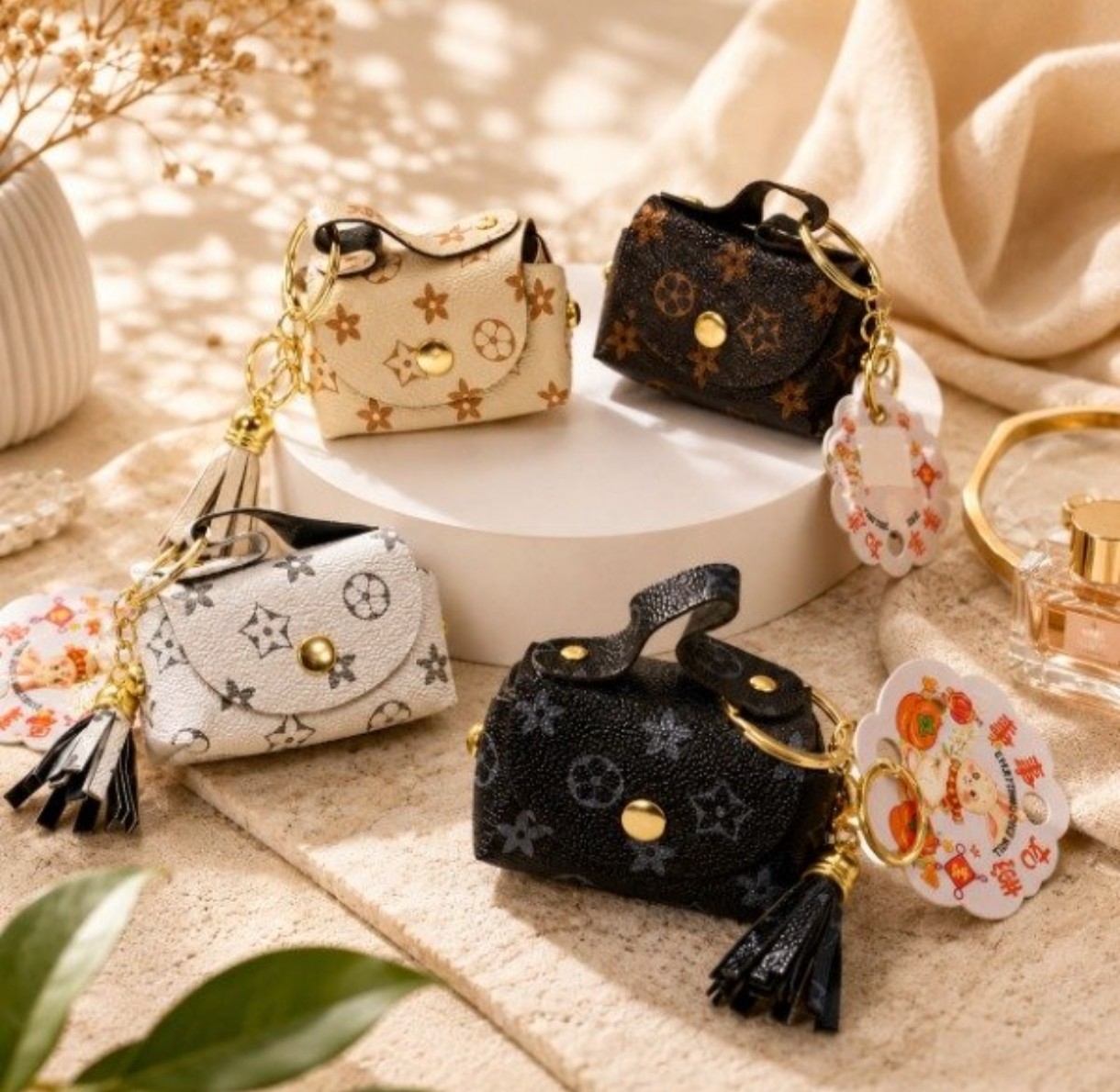 Llavero Mini Cartera C/ Borla, Navidad, Marroquineria - Imagen 2