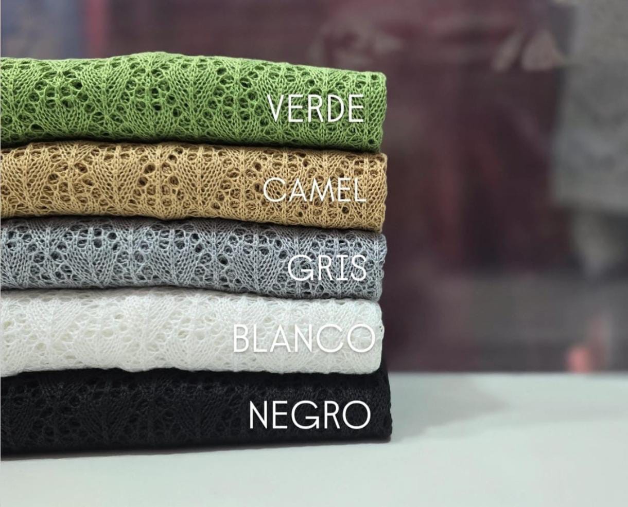 Sweater Hilo de Algodón Mujer Verano Dama Camisa Camiseta Remera Remeron Saco - Imagen 3